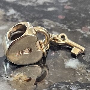 SOLD DO NOT BUY PANDORA 14K Gold Key to My Heart Charm No. 750341